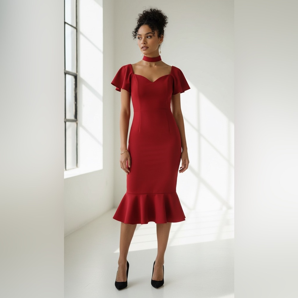 Coqueta Red cocktail women’s dress‎